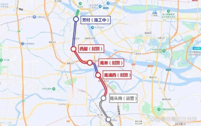 广州地铁22号线最新版线路图揭晓